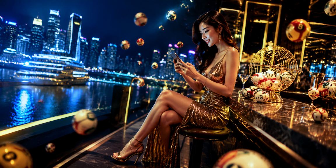 Cảnh đêm Hồ Chí Minh rực rỡ ánh đèn neon bên quầy xổ số u999
