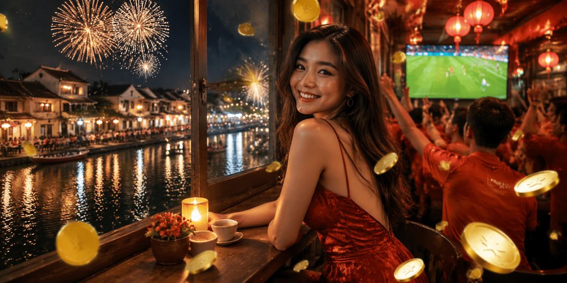 Thành viên u999 xem FAQ về cá cược thể thao tại quán cà phê Hội An