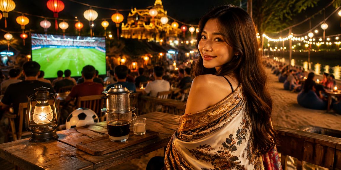 Người hâm mộ bóng đá Huế xem trận và theo dõi kèo cược tại u999